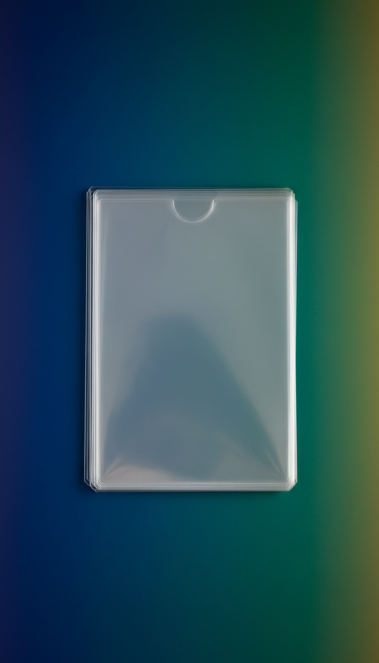 Pack of 25 rigid toploaders for trading cards