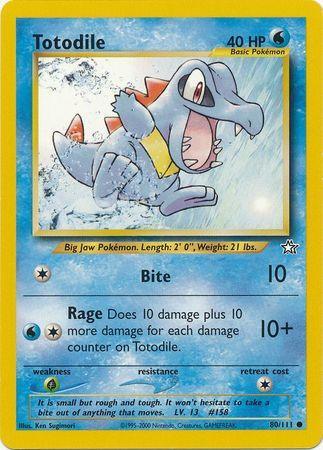 Totodile (80/111) [Neo Genesis Unlimited]