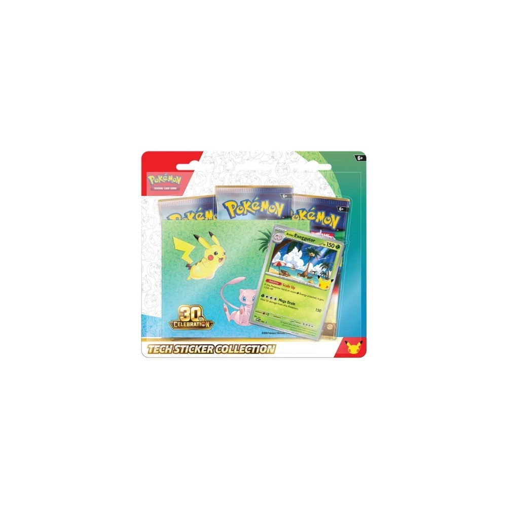 Pokemon 30th Celebration Tech Sticker Collection Blister 12 Box Case