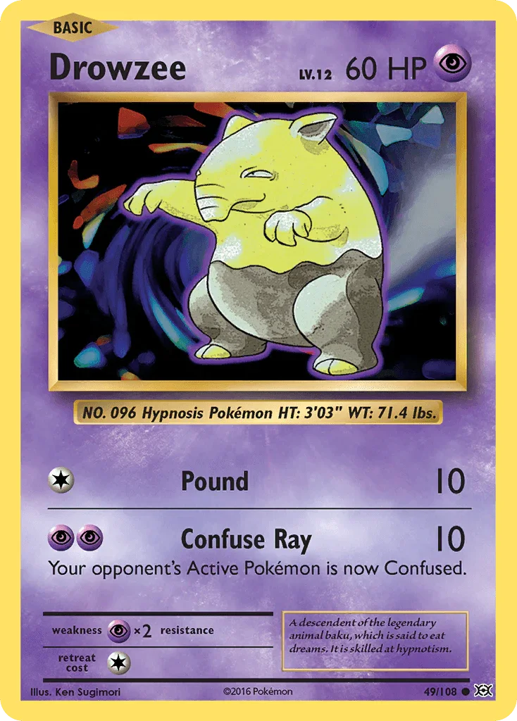 Drowzee (49/108) [XY: Evolutions]