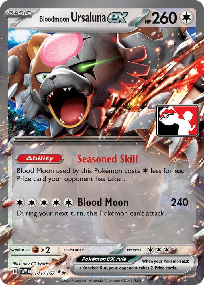 Bloodmoon Ursaluna ex (141/167) [Prize Pack Series Six]