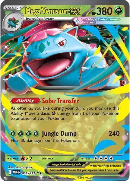 Mega Venusaur ex (003/132) [Mega Evolutions: Base Set]