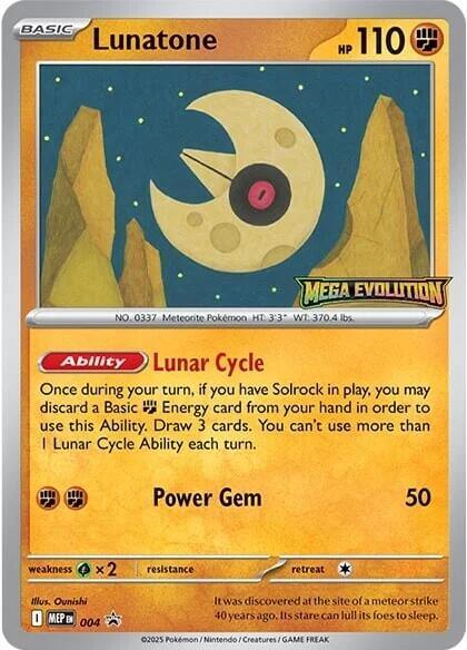 Lunatone (004) [Mega Evolutions Promo]