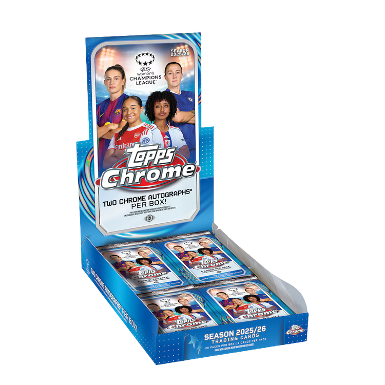 2025-26 Topps Chrome Women's UEFA Champions League Soccer - Hobby Box
