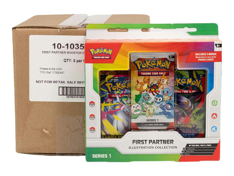 Pokemon Series 1 First Partner Illustration Collection 6 Box Case