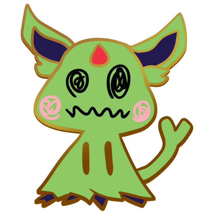 Pokemon: Mimikyu Shiny Espeon Enamel Pin