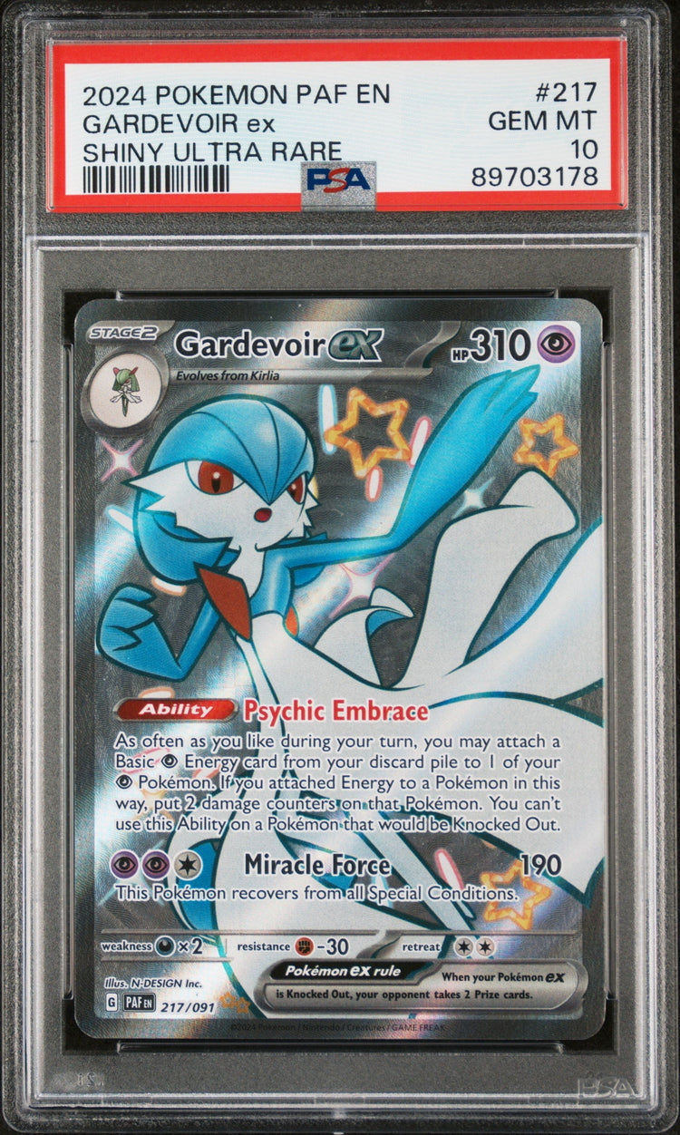 PSA 10 Gardevoir ex Shiny #217 · Paldean Fates · 2024