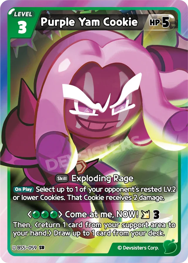 Purple Yam Cookie BS5-059 SR | Super Rare Card