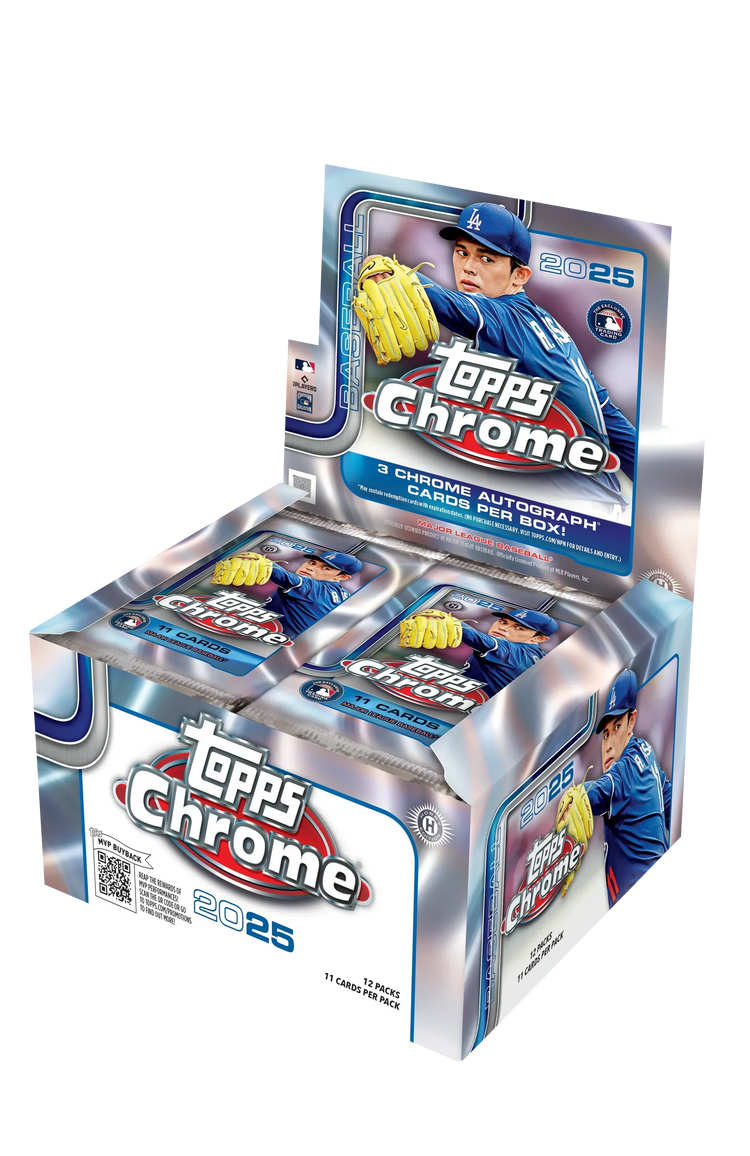 2025 Topps Chrome® Baseball - Hobby Jumbo Box