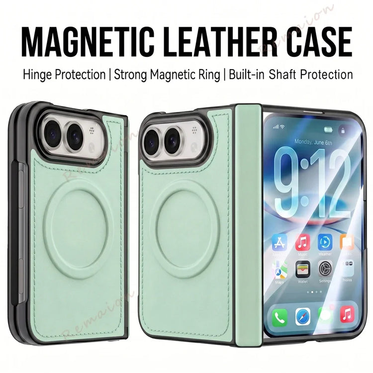 Luxury PU Leather Magnetic Phone Case For iPhone DUO