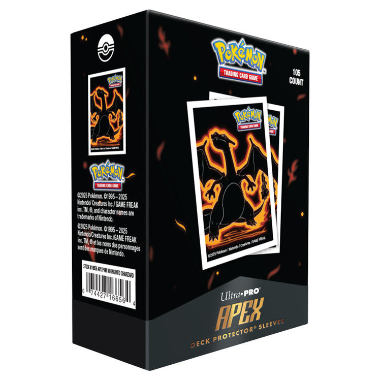 Pokémon Neon Kanto Charizard Deck Protector Sleeves — 105 Count