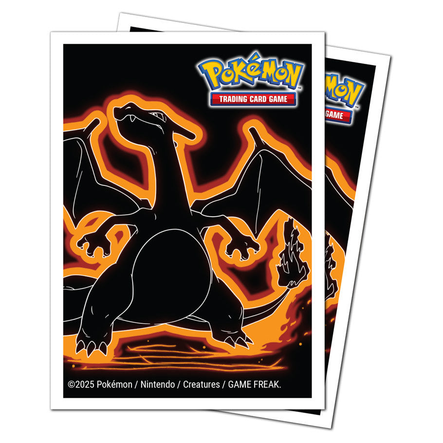 Pokémon Neon Kanto Charizard Deck Protector Sleeves — 105 Count