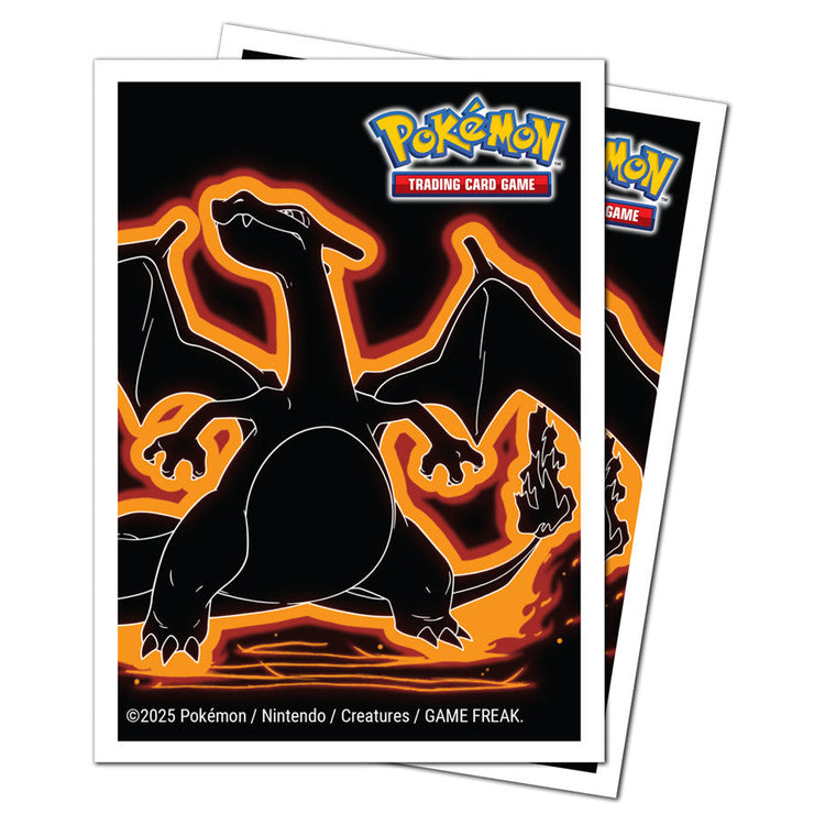 Pokémon Neon Kanto Charizard Deck Protector Sleeves — 105 Count