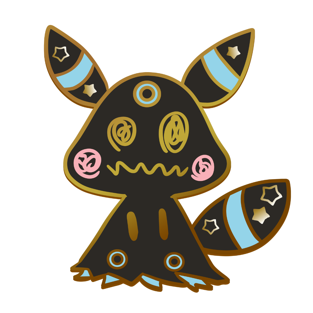 Pokemon: Mimikyu Shiny Umbreon Enamel Pin