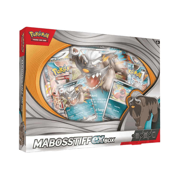 Pokémon Trading Card Game: Mabosstiff ex Box – Includes Promo Card, Oversize Card & 4 Booster Packs