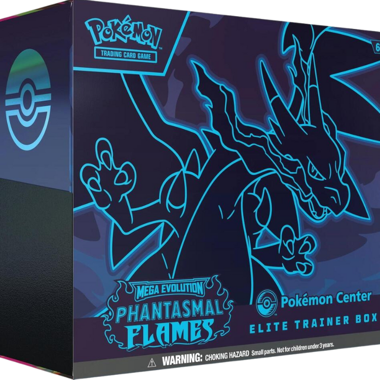Phantasmal Flame Elite Trainer Box Pokemon Center Exclusive  W/ Acrylic Magnetic Protector Case