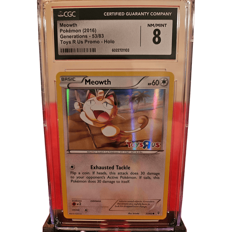 Pokemon Meowth 2016 53/83 CGC 8
